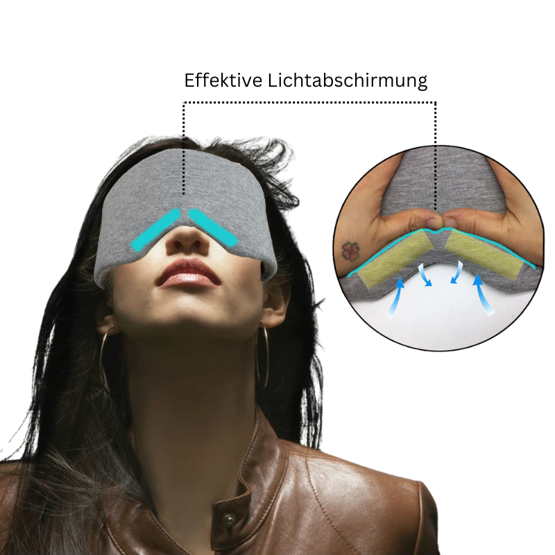 TravGo Blackout Baumwoll-Schlafmaske