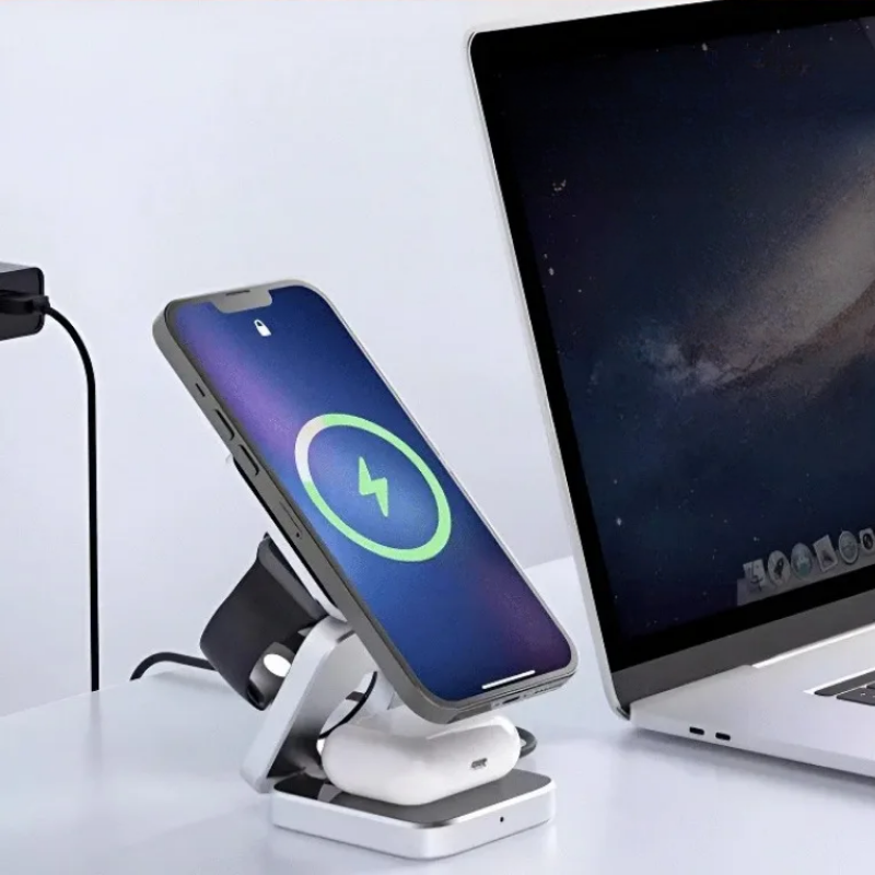 TravGo Magnetische 3-in-1 Wireless Ladestation